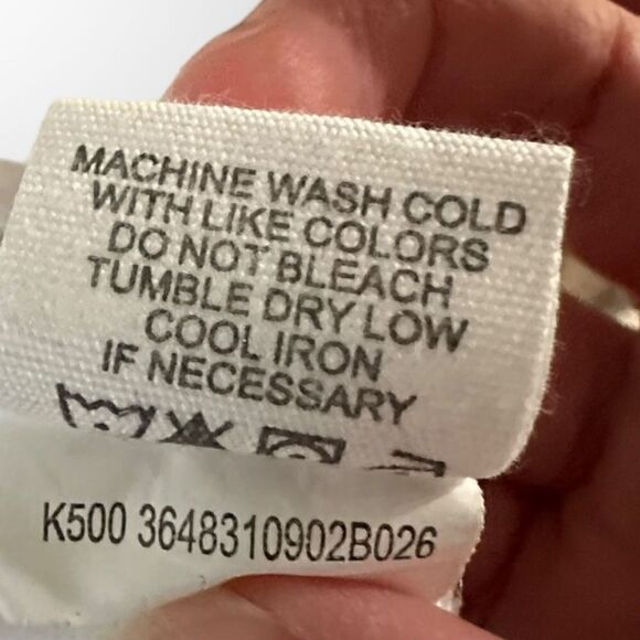 Port Authority white button down short sleeve polo size small polyester/cotton - Picture 6 of 6